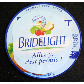 Dessus de boite de fromage Bridelight