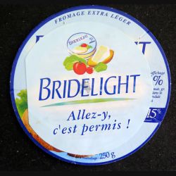 Dessus de boite de fromage Bridelight
