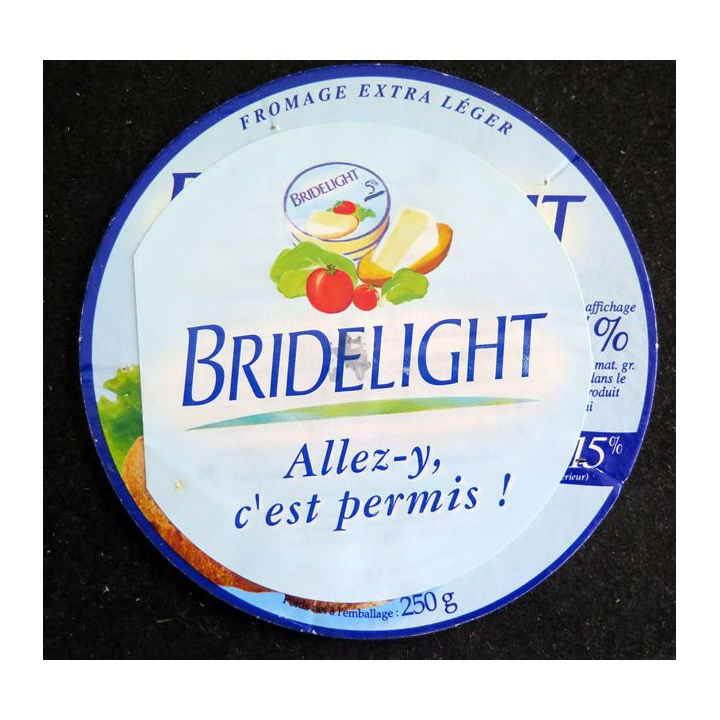 Dessus de boite de fromage Bridelight