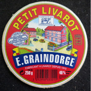 Dessus de boite de fromage Petit Livarot