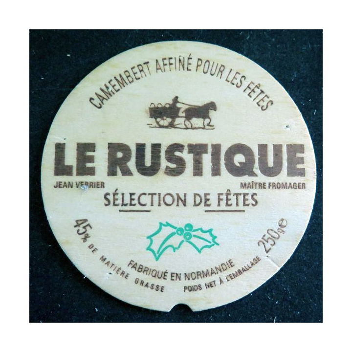 Dessus de boite de fromage Camembert Le Rustique