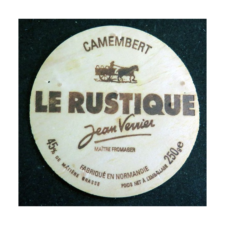 Dessus de boite de fromage Camembert Le Rustique