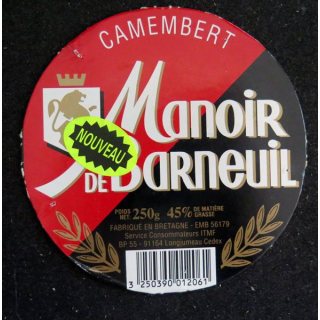 Dessus de boite de fromage Camembert Manoir de Darneuil