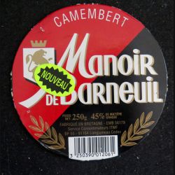 Dessus de boite de fromage Camembert Manoir de Darneuil