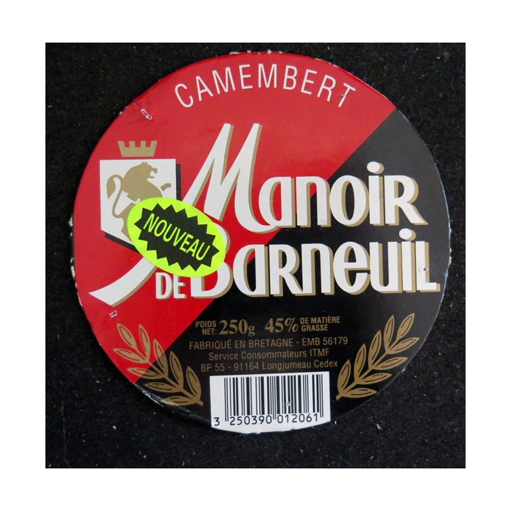 Dessus de boite de fromage Camembert Manoir de Darneuil