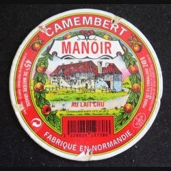 Dessus de boite de fromage Camembert Manoir 
