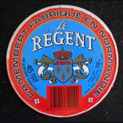 Dessus de boite de fromage Camembert Le Régent