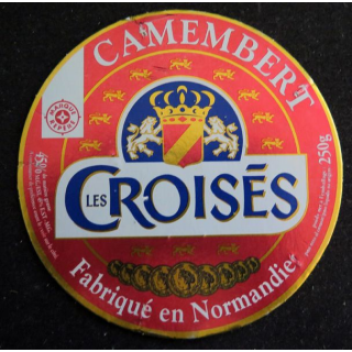 Dessus de boite de fromage Coulommiers Les Croisés