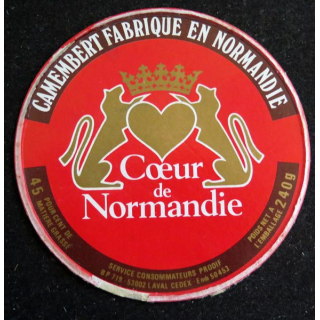 Dessus de boite de fromage Camembert