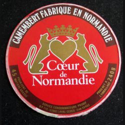 Dessus de boite de fromage Camembert
