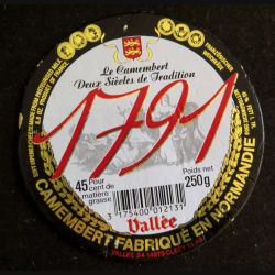 Dessus de boite de fromage Camembert
