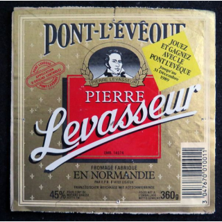 Dessus de boite de fromage Petit Pont l'Evêque