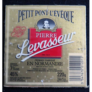 Dessus de boite de fromage Petit Pont l'Evêque