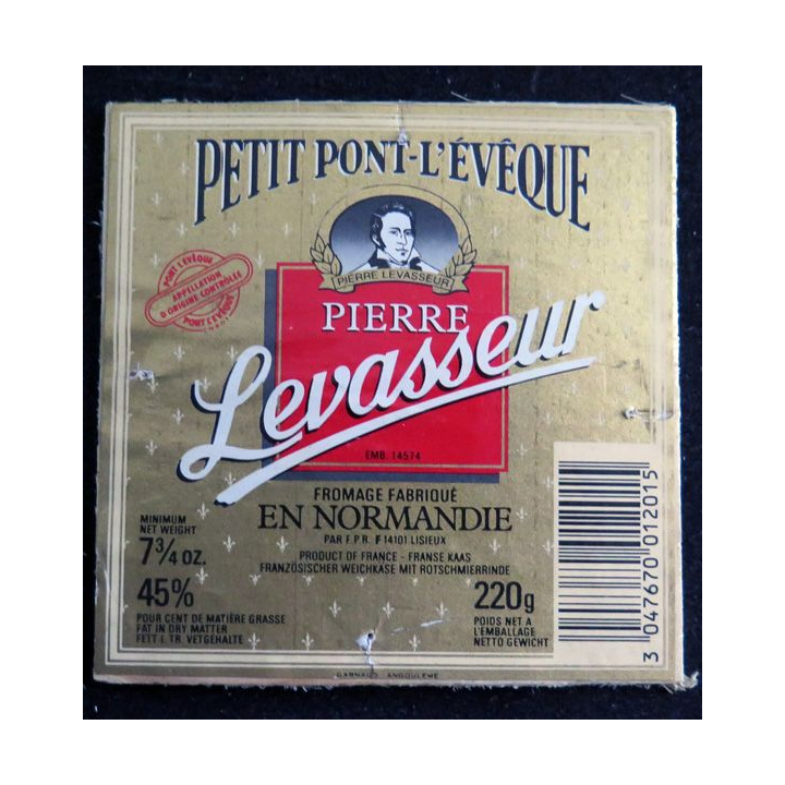 Dessus de boite de fromage Petit Pont l'Evêque
