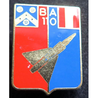 BA 110 : Base Aérienne 110 CREIL  BA 110 en relief au dos Drago Noisiel