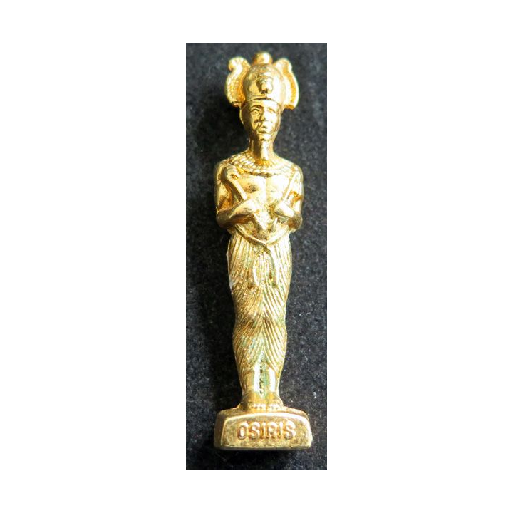 Fève Pharaon OSIRIS métal doré
