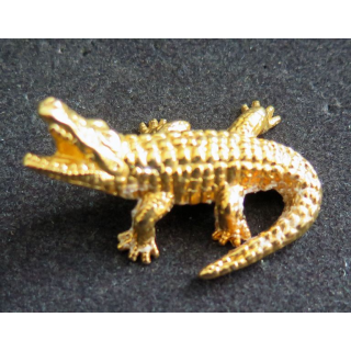Fève Pharaon Le Crocodile métal doré