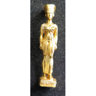Fève Pharaon NEFERTITI métal doré