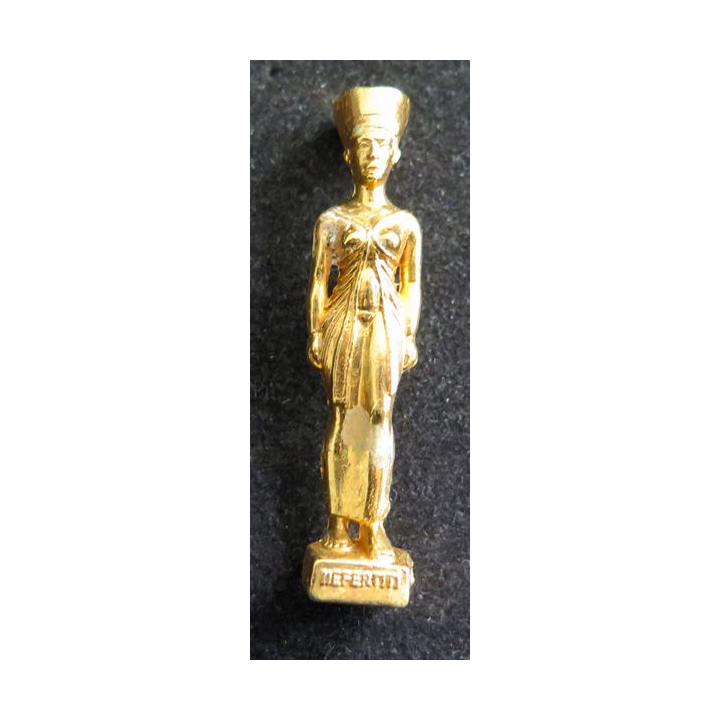 Fève Pharaon NEFERTITI métal doré