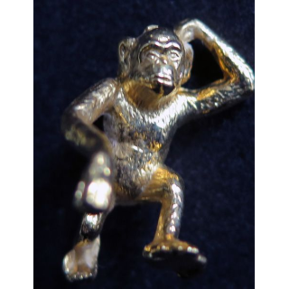 Fève Pharaon Le Singe métal doré