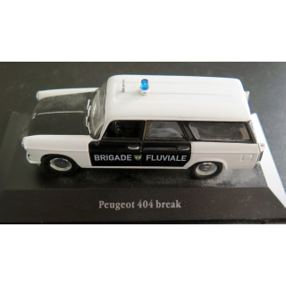 Voiture de collection Peugeot 404 Break brigade fluviale 1/43 éditions Atlas