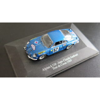Voiture de collection Alpine A 110 Jean-Cause Andruet Tour de Corse 1969 1/43°