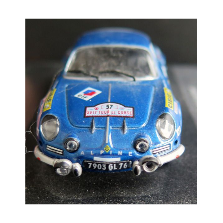 Voiture de collection Alpine A 110 Jean-Cause Andruet Tour de Corse 1969 1/43°