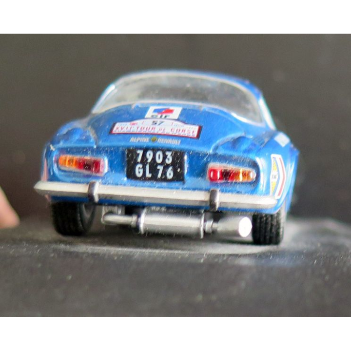 Voiture de collection Alpine A 110 Jean-Cause Andruet Tour de Corse 1969 1/43°