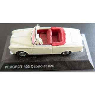 Voiture de collection Peugeot 403 Cabriolet 1960 1/43°