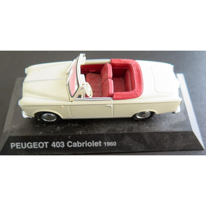 Voiture de collection Peugeot 403 Cabriolet 1960 1/43°