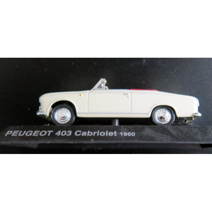 Voiture de collection Peugeot 403 Cabriolet 1960 1/43°