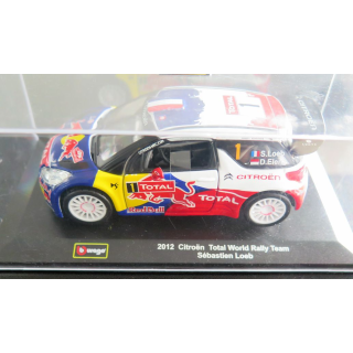 Voiture de collection 2012 Citroën Total World Rally Team Sébastien Loeb 1/43°