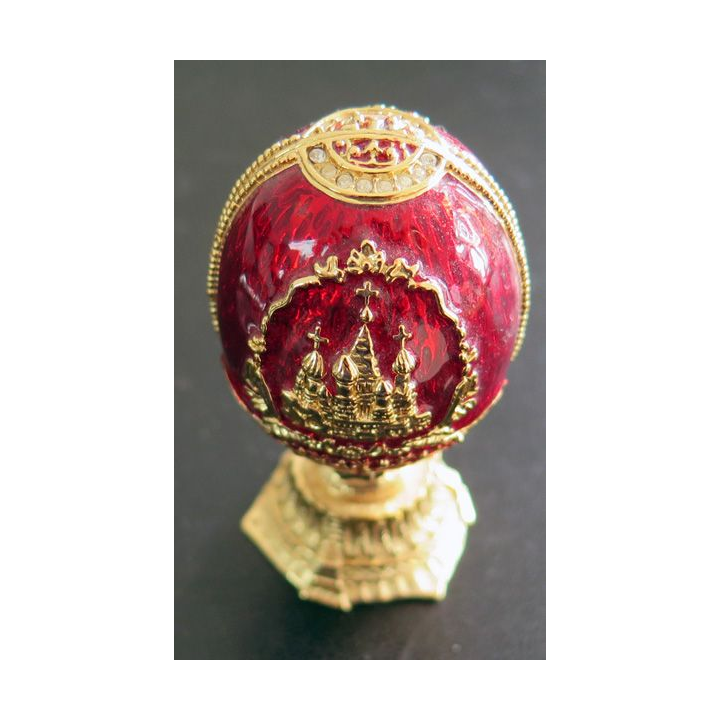 Copie d'oeuf de Fabergé de la Cathédrale Saint basile de Moscou