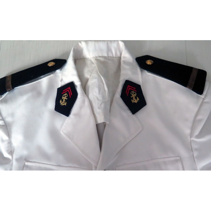 Uniforme, veste, pantalon et képi d'adjudant chef du bataillon autonome de Mauritanie
