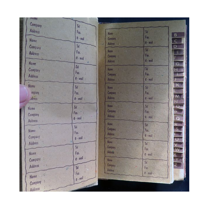 Carnets d'adresse couvert de feuilles naturelles Indonésie