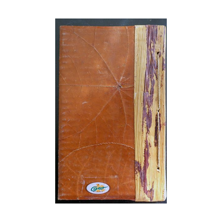 Carnets d'adresse couvert de feuilles naturelles Indonésie