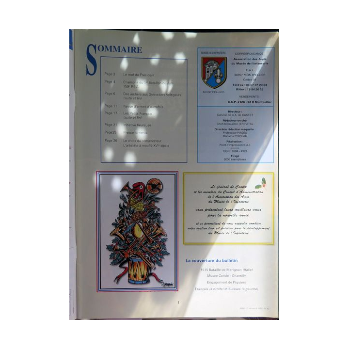 Bulletin de l'association des amis du musée de l'Infanterie n° 43 2° semestre 2002