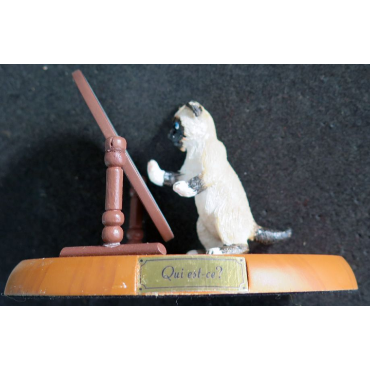 Figurine de Chat en résine : Qui est-ce ?  