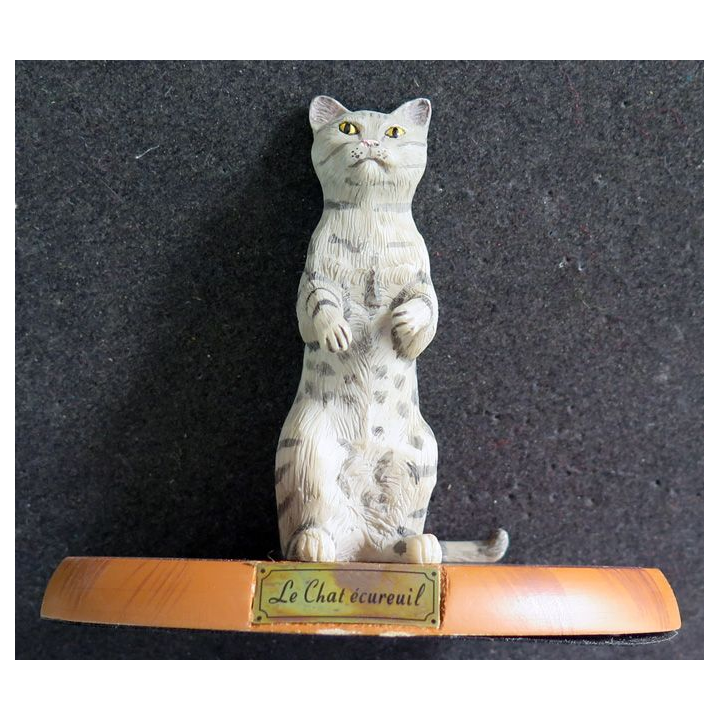 Figurine de Chat en résine : Le Chat écureuil