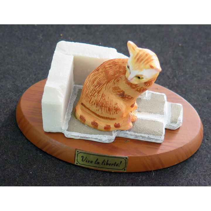 Figurine de Chat en résine : Vive la Liberté