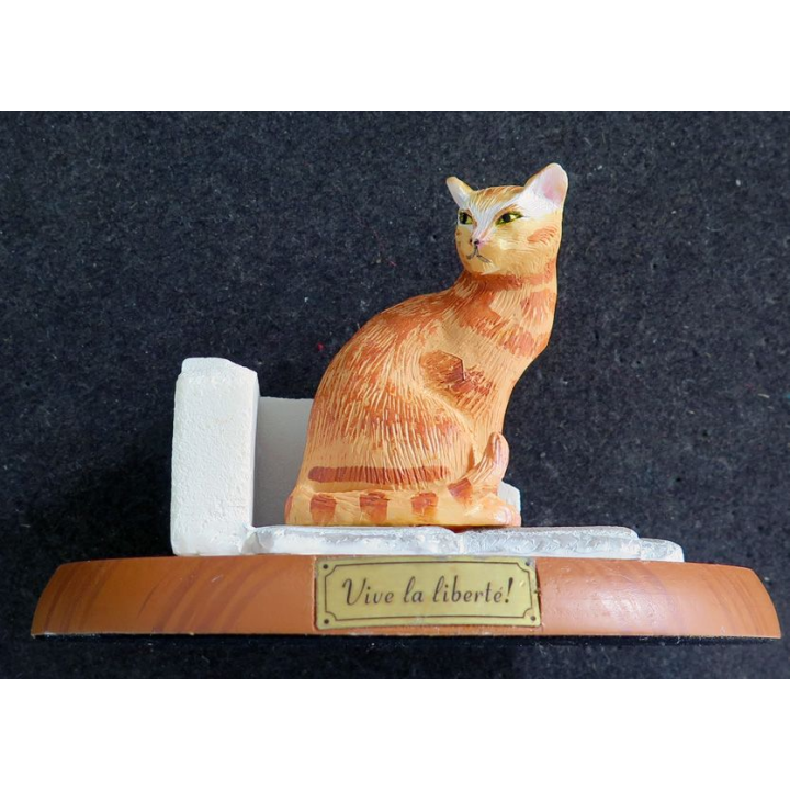 Figurine de Chat en résine : Vive la Liberté