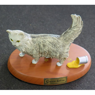 Figurine de Chat en résine :Grosse bêtise