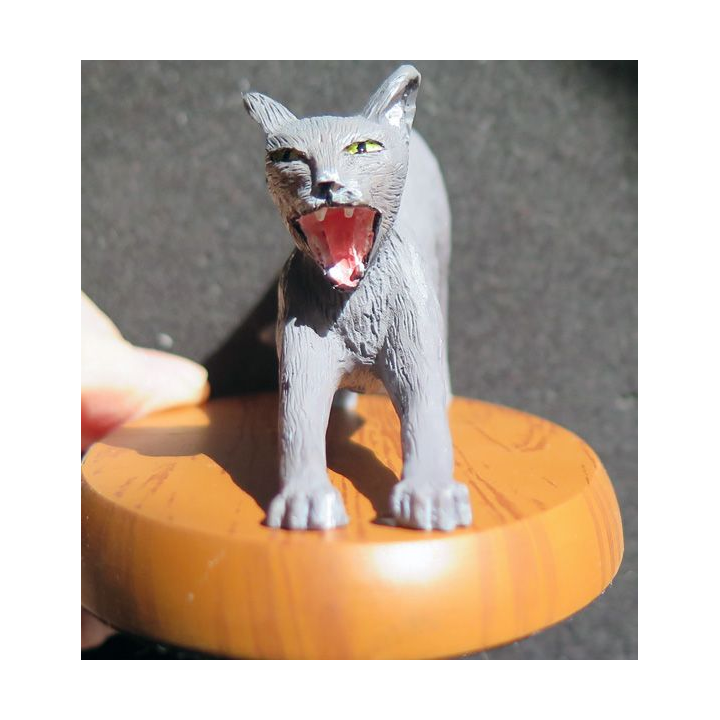 Figurine de Chat en résine : S'étirer, quel bonheur !