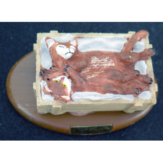 Figurine de Chat en résine : Des Abyssins câlins