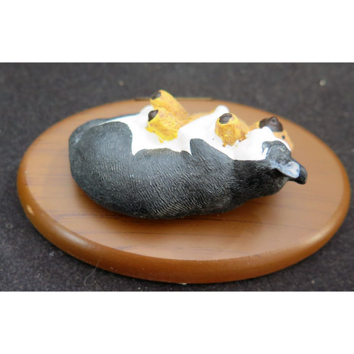 Figurine de Chat en résine : Un American Curl endormi