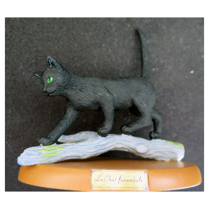 Figurine de Chat en résine : Le chat funambule