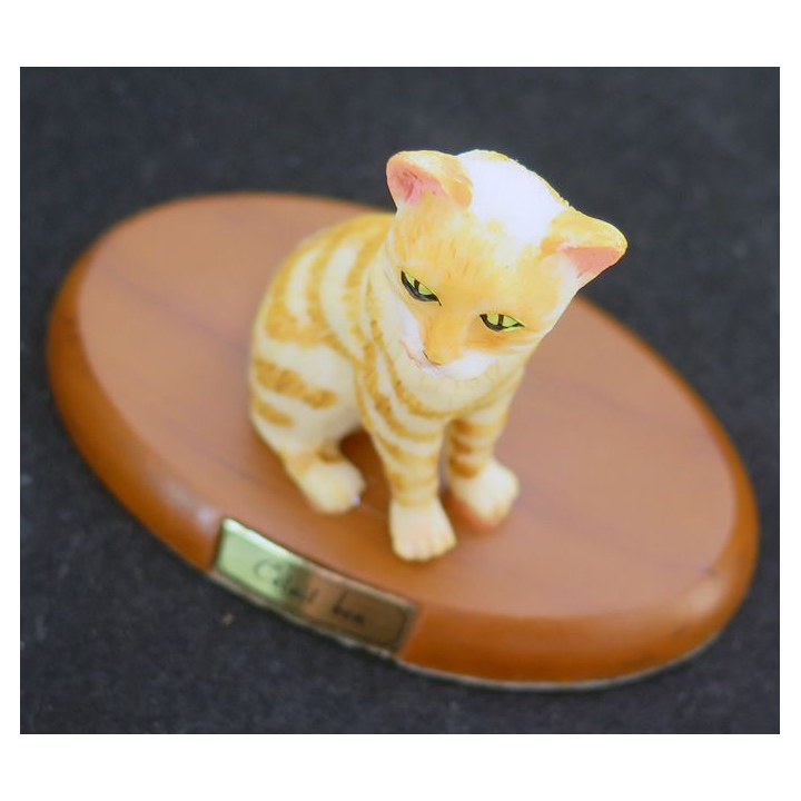 Figurine de Chat en résine : C'était bon