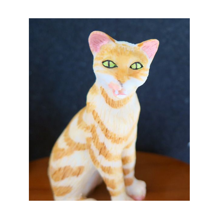 Figurine de Chat en résine : C'était bon