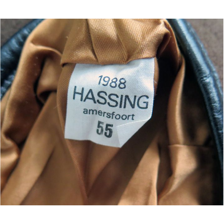 Béret brun du 2° régiment de hussards fabrication HASSING 1988  T. 55