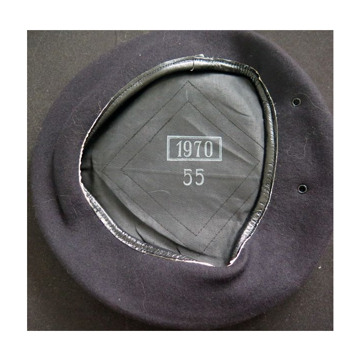 Béret bleu noir infanterie 1972 taille 55